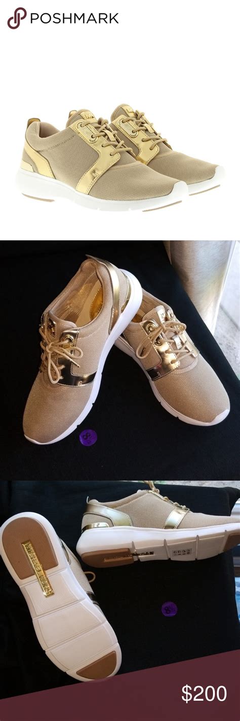 michael kors sneaker gold amanda